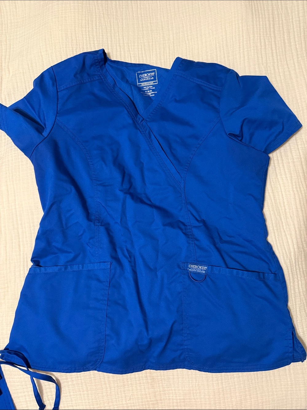 Cherokee V-Neck Medical Scrub Top in Royal Blue